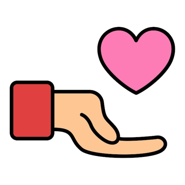 Dar el icono del corazón