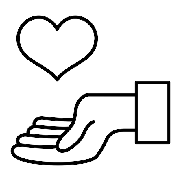 Dar el icono del corazón