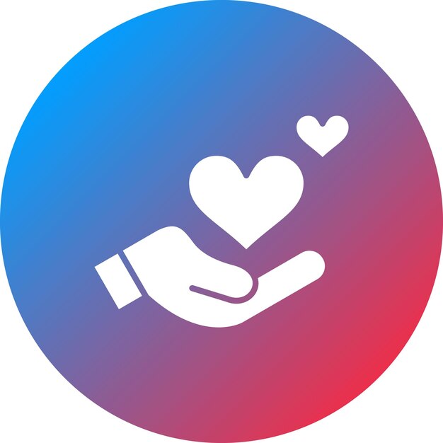 Dar imagen vectorial de icono Se puede usar para donaciones