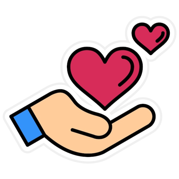 Dar imagen vectorial de icono Se puede usar para donaciones