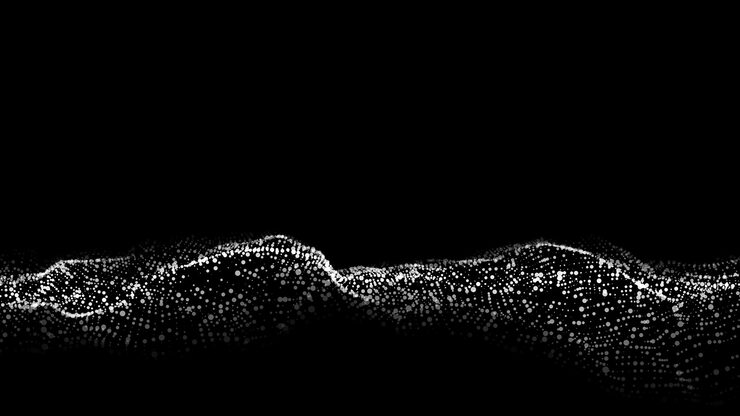 Vector dark cyberspace in digital background vector abstract technology wave with motion dots and lines connection big data futuristic wireframe texture analysis a network connection