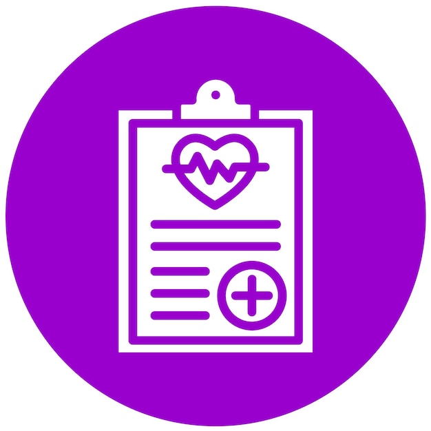 Datos de diseño vectorial relativos al estilo del icono de salud