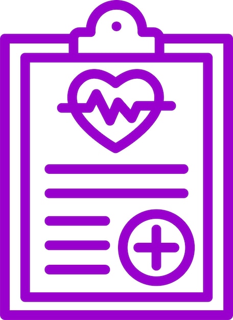 Datos de diseño vectorial relativos al estilo del icono de salud