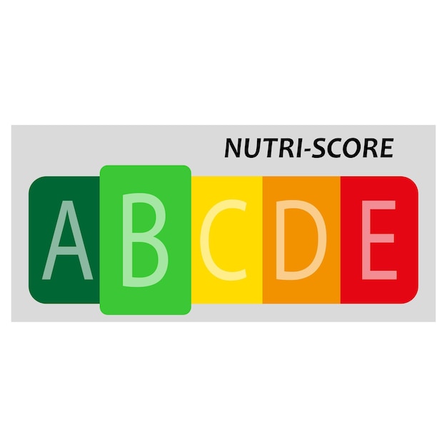 Datos de la etiqueta de nutrición B puntaje de salud Información de alimentos nutriscore etiqueta hechos signo de empaque