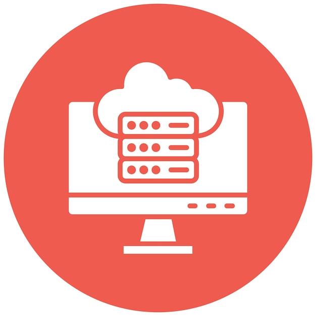 Datos de la nube Ilustración del diseño del icono vectorial