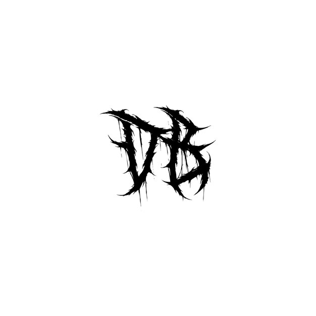 DB monograma logotipo diseño carta texto nombre símbolo monocromo logotipo alfabeto carácter simple logotipo