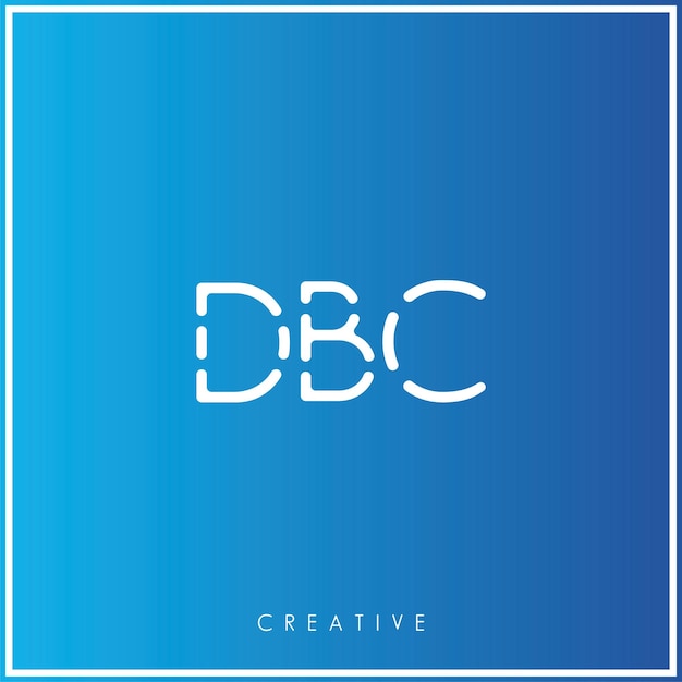 DBC Premium Vector último diseño de logotipo Diseño creativo de logotipo Ilustración vectorial Logotipo mínimo Monograma