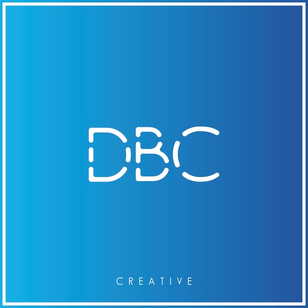 Vector dbc premium vector último diseño de logotipo diseño creativo de logotipo ilustración vectorial logotipo mínimo monograma