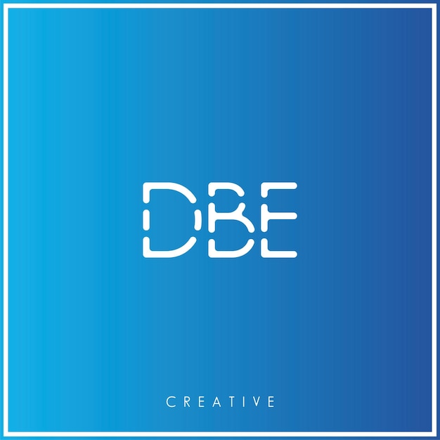 Vector dbe premium vector último diseño de logotipo diseño creativo de logotipo ilustración vectorial logotipo mínimo monograma