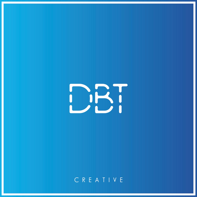 DBT Premium Vector último diseño de logotipo Diseño creativo de logotipo Ilustración vectorial Logotipo mínimo Monograma