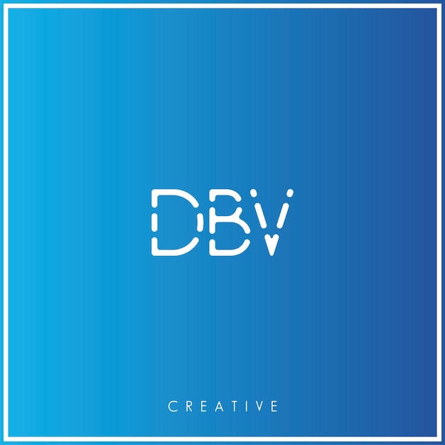 Vector dbv premium vector último diseño de logotipo creativo ilustración vectorial de logotipo mínimo monograma