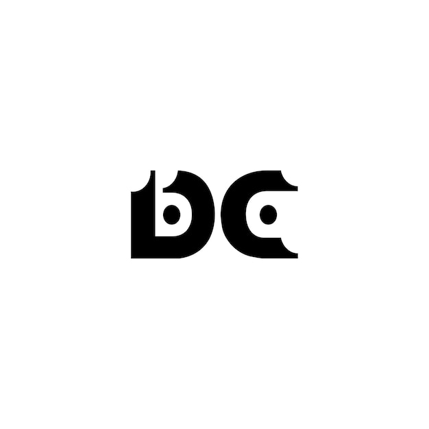 DC monograma logotipo diseño carta texto nombre símbolo monocromo logotipo alfabeto carácter simple logotipo
