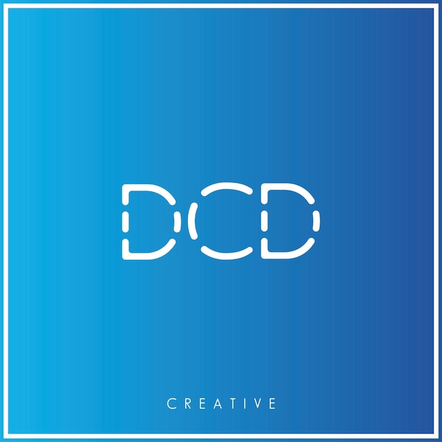 DCD Premium Vector último diseño de logotipo Diseño creativo de logotipo Ilustración vectorial Logotipo mínimo Monograma