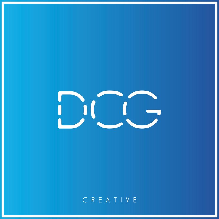 DCG Premium Vector último diseño de logotipo diseño creativo de logotipo vector ilustración monograma de logotipo mínimo