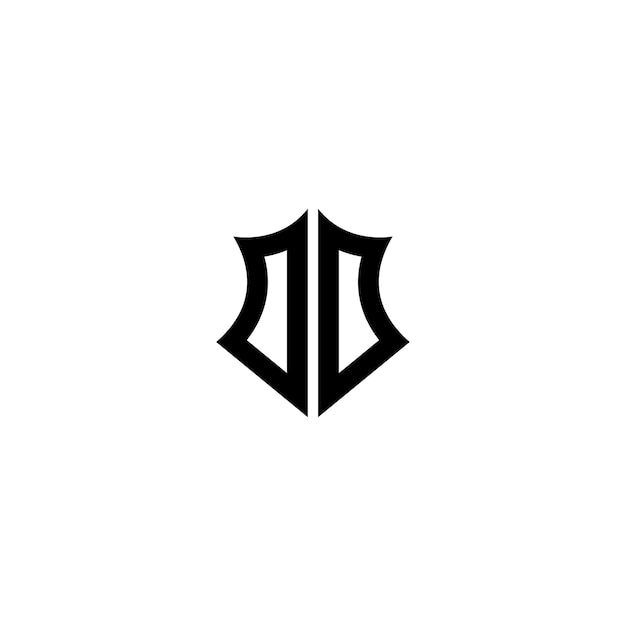 DD monograma logotipo diseño carta texto nombre símbolo monocromo logotipo alfabeto carácter simple logotipo