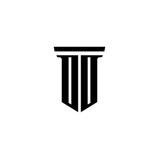 DD monograma logotipo diseño carta texto nombre símbolo monocromo logotipo alfabeto carácter simple logotipo
