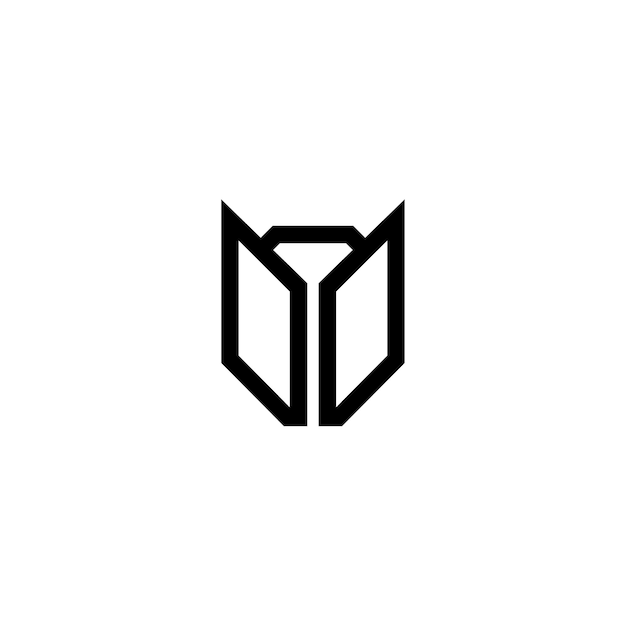 DD monograma logotipo diseño carta texto nombre símbolo monocromo logotipo alfabeto carácter simple logotipo