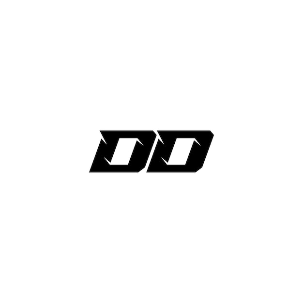 DD monograma logotipo diseño carta texto nombre símbolo monocromo logotipo alfabeto carácter simple logotipo