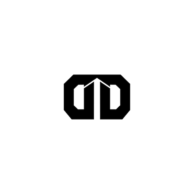 DD monograma logotipo diseño carta texto nombre símbolo monocromo logotipo alfabeto carácter simple logotipo