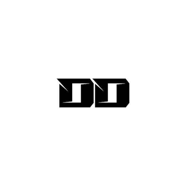 DD monograma logotipo diseño carta texto nombre símbolo monocromo logotipo alfabeto carácter simple logotipo