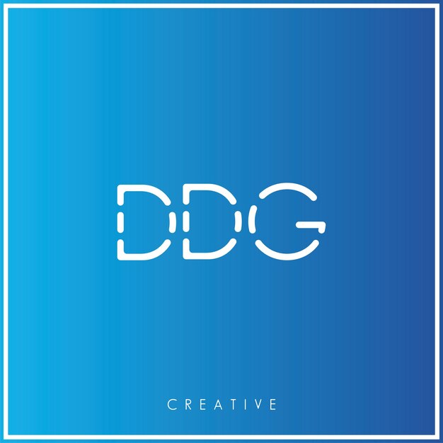 DDC Premium Vector último diseño de logotipo Diseño creativo de logotipo Ilustración vectorial Logotipo mínimo Monograma