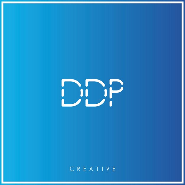 DDP Premium Vector último diseño de logotipo diseño creativo de logotipo vector ilustración monograma de logotipo mínimo