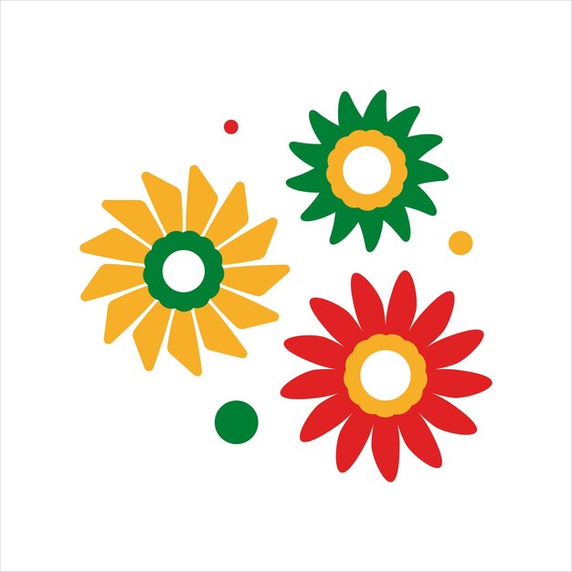 decimosexta colección de elementos de diseño de flores