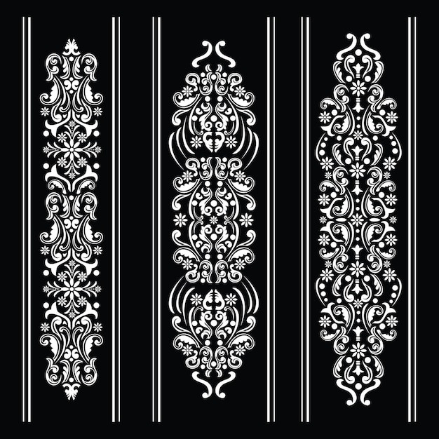 Decoración de adornos en blanco y negro
