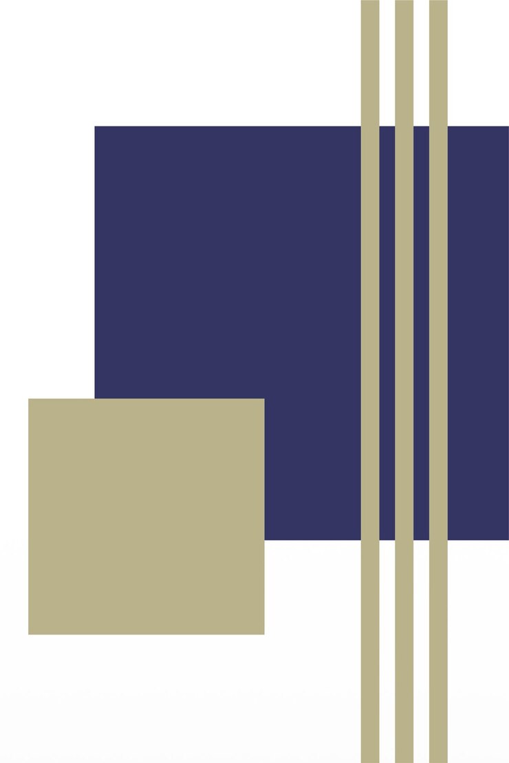 Vector decoración de arte de pared de formas geométricas abstractas
