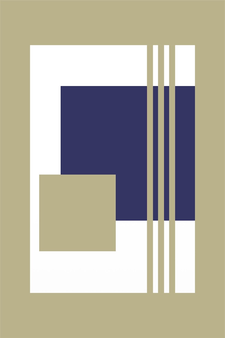 Vector decoración de arte de pared de formas geométricas abstractas