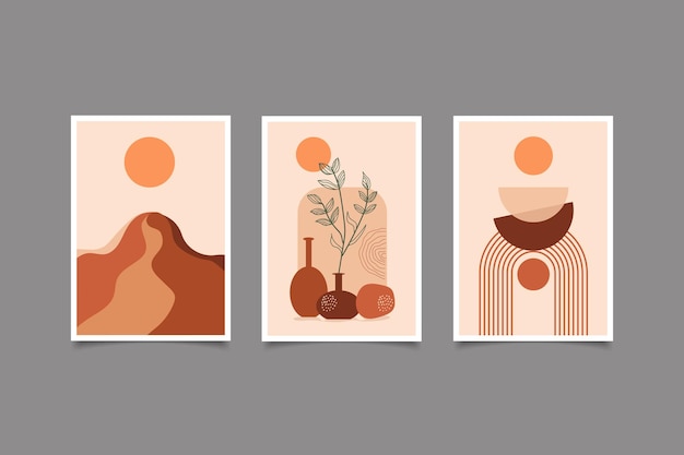 Decoración de arte de pared moderna contemporánea boho