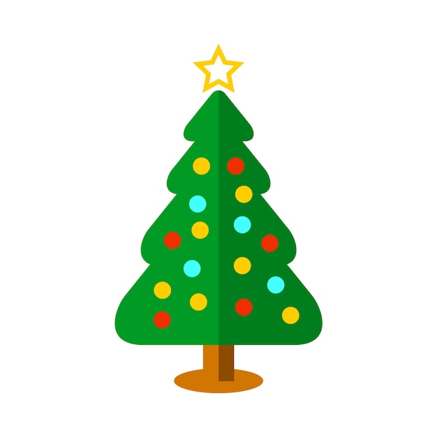 Vector decoración básica de bola de árbol de navidad