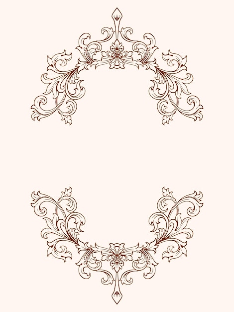 Decoración de boda con adorno de marco de lujo