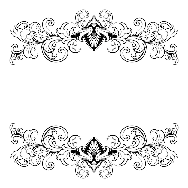 Decoración de boda con adorno de marco de lujo