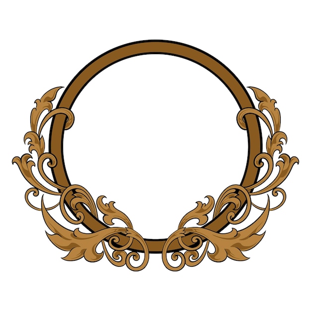 Decoración de boda con adorno de marco de lujo