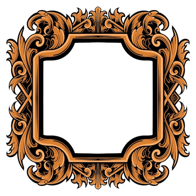Decoración de boda con adorno de marco de lujo
