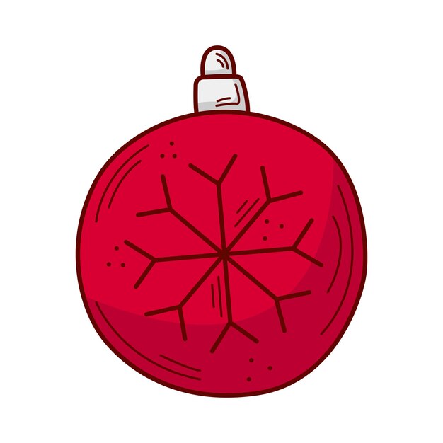 decoración de bola de navidad icono aislado diseño de ilustración vectorial icono diseño de ilustración vectorial