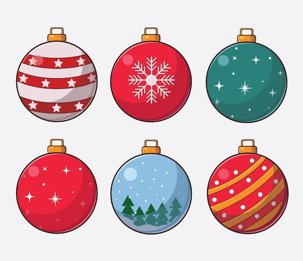decoración de bolas de navidad