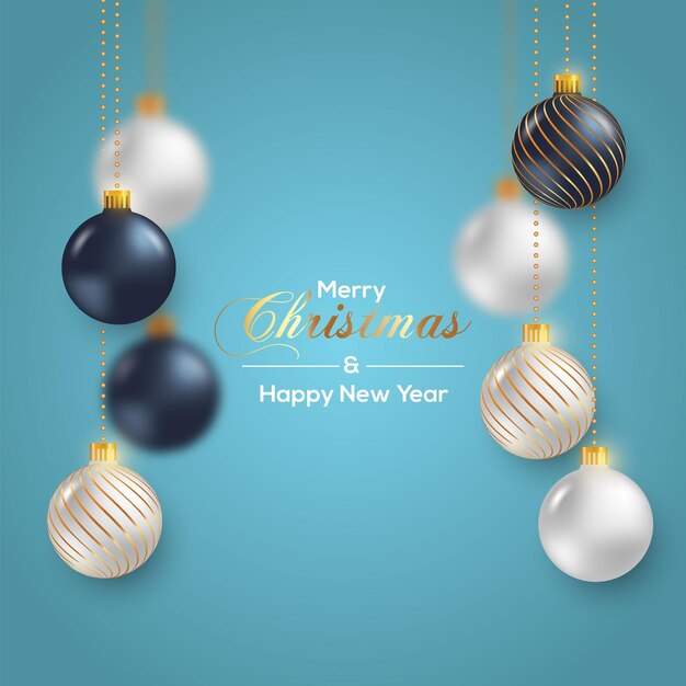Decoración de bolas navideñas con estilo blanco oscuro
