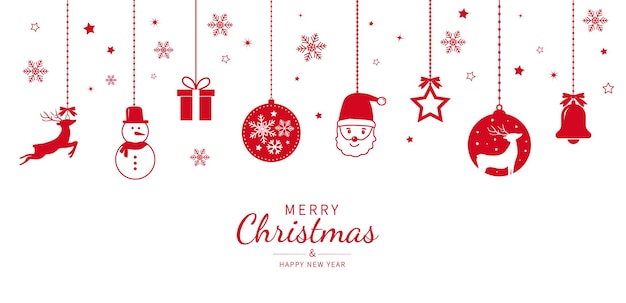 Decoración de bolos de Navidad colgantes con icono de Navidad copos de nieve estrellas y caja de regalos pancarta de Navidad