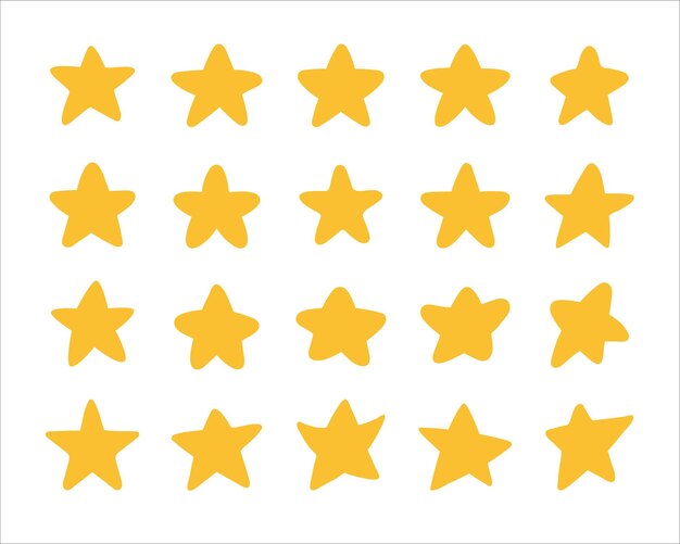 Decoración de cielo nocturno de colección en forma de estrella amarilla