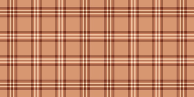 Decoración de comprobación de fondo sin costuras tejido abierto vector camisa masculina textura patrón tartan a cuadros en colores naranja y rojo
