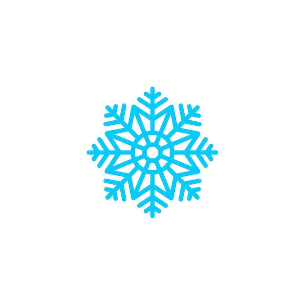 Decoración del conjunto de elementos de copo de nieve azul