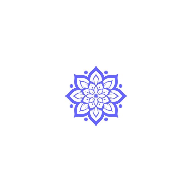 decoración del conjunto de mandalas de círculo púrpura