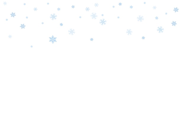 Vector decoración de copos de nieve para el fondo de invierno