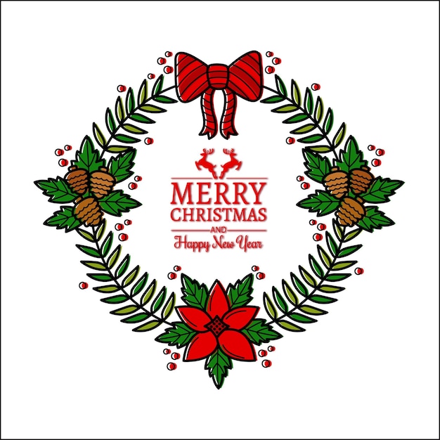 Decoración de la corona de Navidad