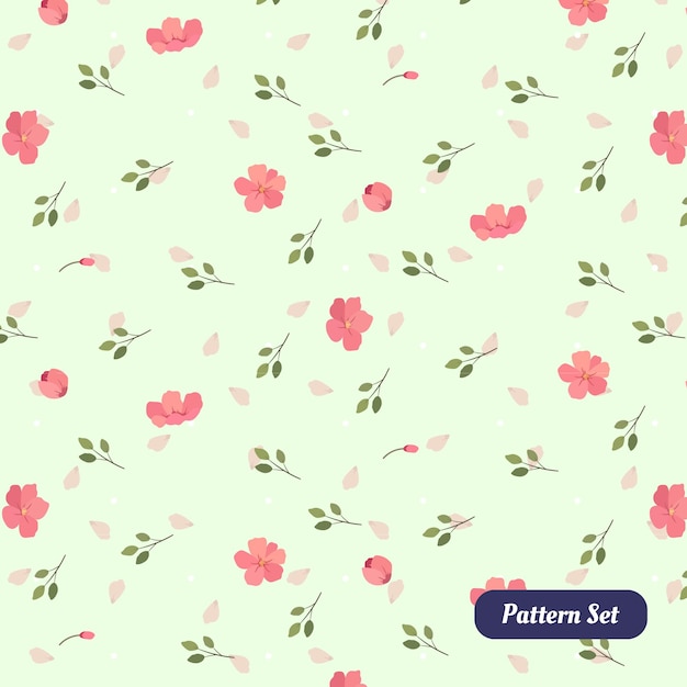 decoración de diseño de patrones de flores