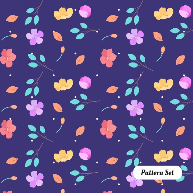 decoración de diseño de patrones de flores