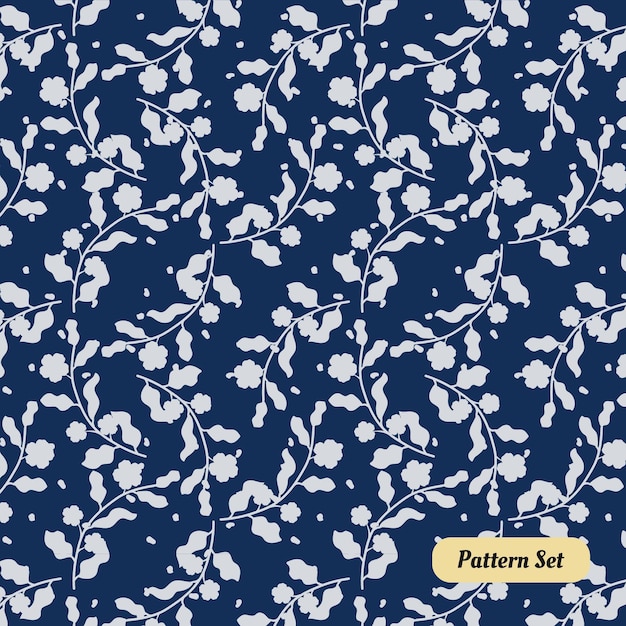 decoración de diseño de patrones de flores