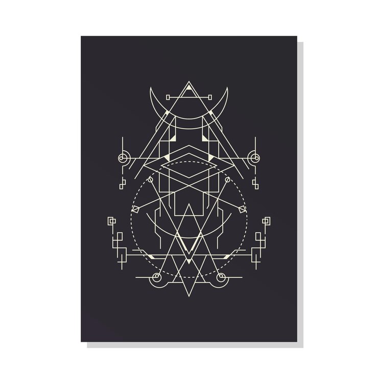 Vector decoración elegante futurista